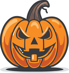 Halloween pumkin icon. vector illustration.