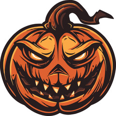 Halloween pumkin icon. vector illustration.