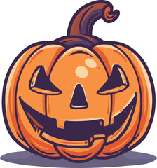 Halloween pumkin icon. vector illustration.