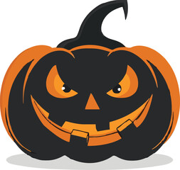 Halloween pumkin icon. vector illustration.