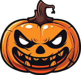 Halloween pumkin icon. vector illustration.