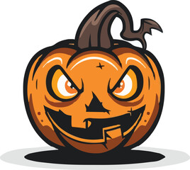 Halloween pumkin icon. vector illustration.