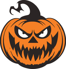 Halloween pumkin icon. vector illustration.