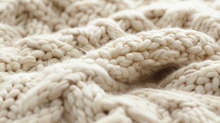 Soft and cozy, this textured background features a plush, knitted texture in warm tones of cream and beige.