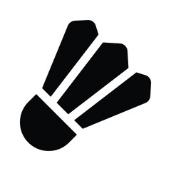 Trendy icon of shuttlecock, badminton shuttlecock vector design