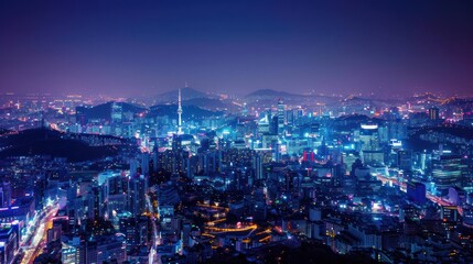 Obraz premium urban night view