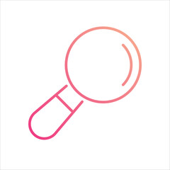 Loupe  Icon editable stock vector icon