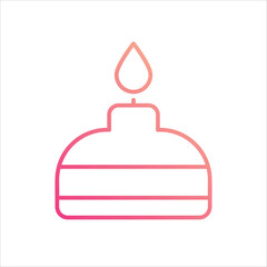 Bunsen Burner Icon editable stock vector icon