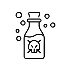 Poison  Icon editable stock vector icon