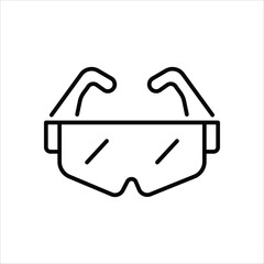 Safety Glasses Icon editable stock vector icon