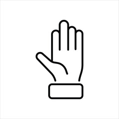 Gloves  Icon editable stock vector icon