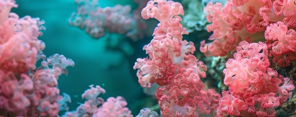pink sea corals.