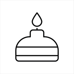 Bunsen Burner Icon editable stock vector icon