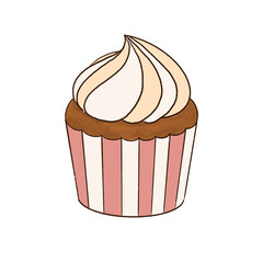 cupcake isolated