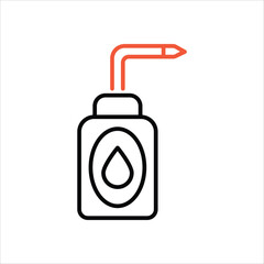 Wash Bottle Icon editable stock vector icon