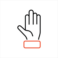 Gloves  Icon editable stock vector icon