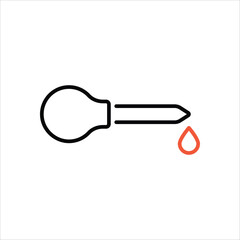Pipette  Icon editable stock vector icon