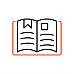 Book  Icon editable stock vector icon