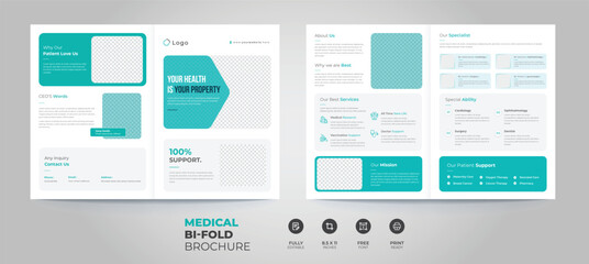 Medical Bi-fold Brochure Design