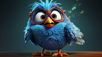 Obraz premium funny 3D bird character