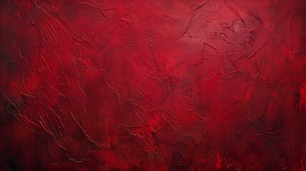 Vibrant Crimson Red Matte Background with Tech-inspired Triadic Color Scheme, Top View