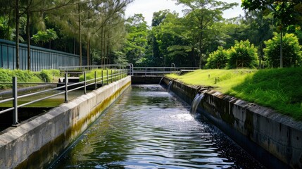 Fototapeta premium Water waste water treatment