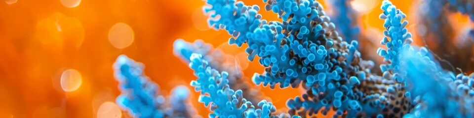 blue sea corals.
