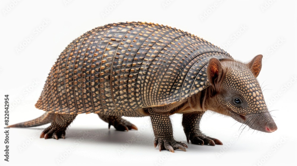Poster close-up of a small animal on a white surface, suitable for various projects