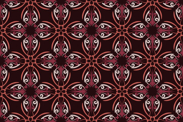 oriental pattern. vintage background with Arabic ornaments. Pattern, background or wallpaper for your design. Textile ornament. Vector illustration.