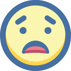 Fototapeta premium cry emoji, icon