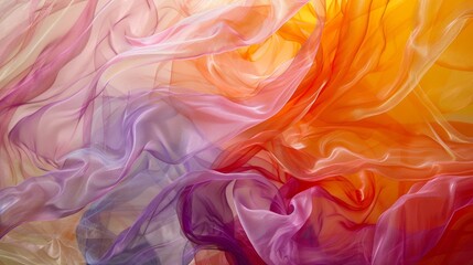 Fototapeta premium Delicate tendrils of color intertwine, creating a graceful and elegant design.