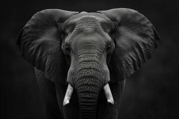 Portrait of an African elephant 1