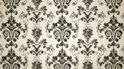 Vintage floral pattern background with intricate details and a timeless feel, great for a classic and elegant design theme.