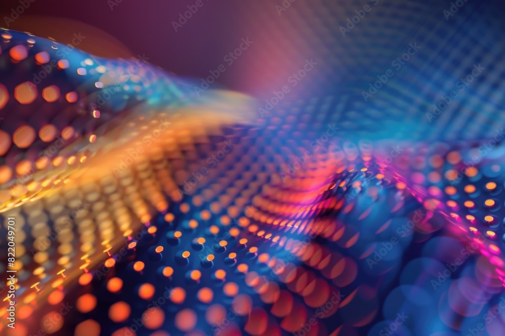 Aufkleber Close up of a colorful object with a blurry background. Suitable for various design projects