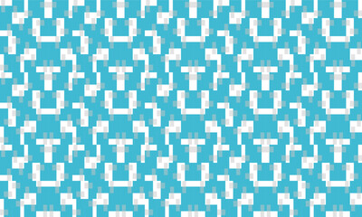 Green, blue, Green blue stair step of rectangular block repeat pattern, replete image, design for fabric printing, patter print, square