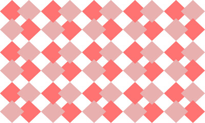 Two tone pink diamond checkerboard double layer repeat pattern, replete image, design for fabric printing, square
