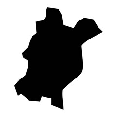 Ngchesar State map, administrative division of Palau. Vector illustration.