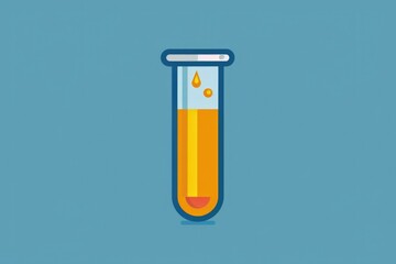 A test tube containing liquid for scientific research. Can be used for educational purposes
