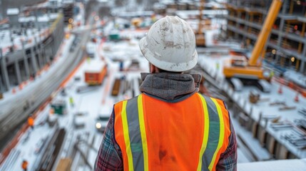 Obraz premium construction site office building In summary, the structural vision Construction Engineering
