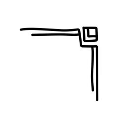 hand drawn corner border decoration