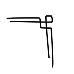 hand drawn corner border decoration