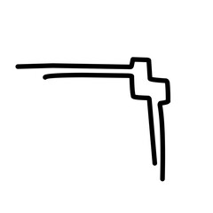 hand drawn corner border decoration