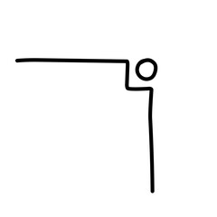 hand drawn corner border decoration