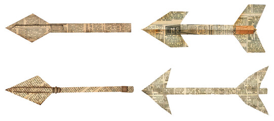Arrow ephemera png on transparent background
