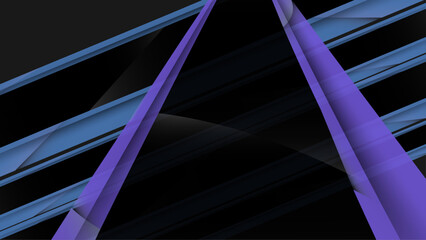 Minimalis 3D purple blue black banner background texture design for wide banner.