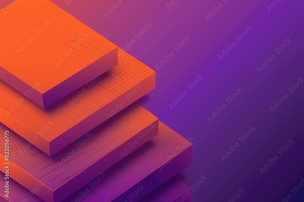 Aufkleber A stack of orange boxes stacked on top of each other. Perfect for logistics and storage concepts