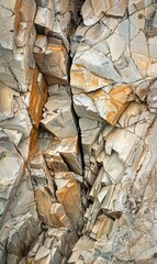 Abstract Coastal Cliffs With Jagged Shapes,Photorealistic HD