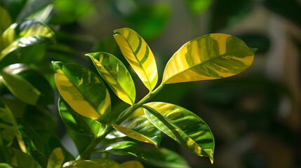 Zamioculcas Zamiifolia (ZZ Plant) Displaying Unhealthy Yellow Leaves: A Botanical Warning Sign