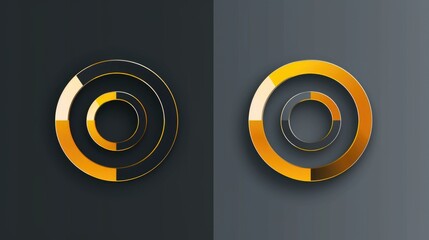 A striking logo design on a dark backdrop. Perfect for branding and marketing projects