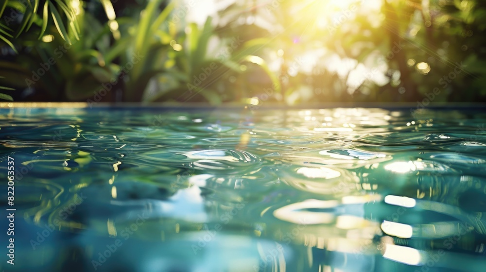 Poster close up of water in a pool, suitable for various projects